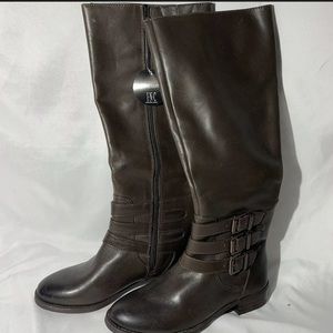 I.N.C knee high brown leather boots